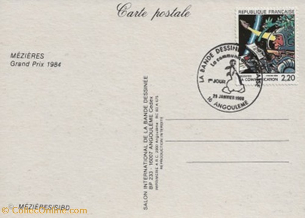 Angoulême (16) 1985 cartes postales bande dessinee angouleme 16 1985