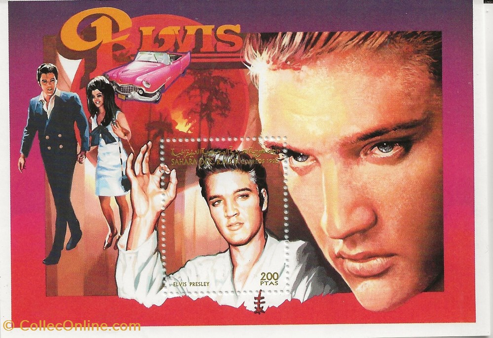 ZZZ Blocs (Sahara Occidental) 1996 Elvis Presley et autres timbres zzz blocs sahara occidental 1996 elvis presley et autres