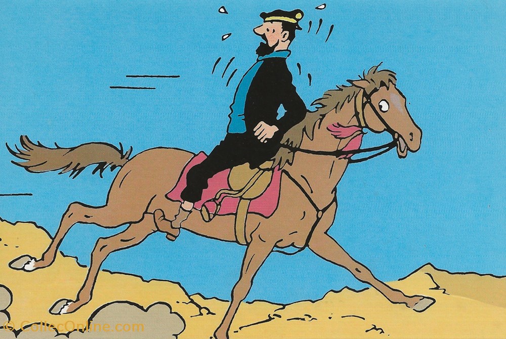 Tintin cartes postales bande dessinee tintin