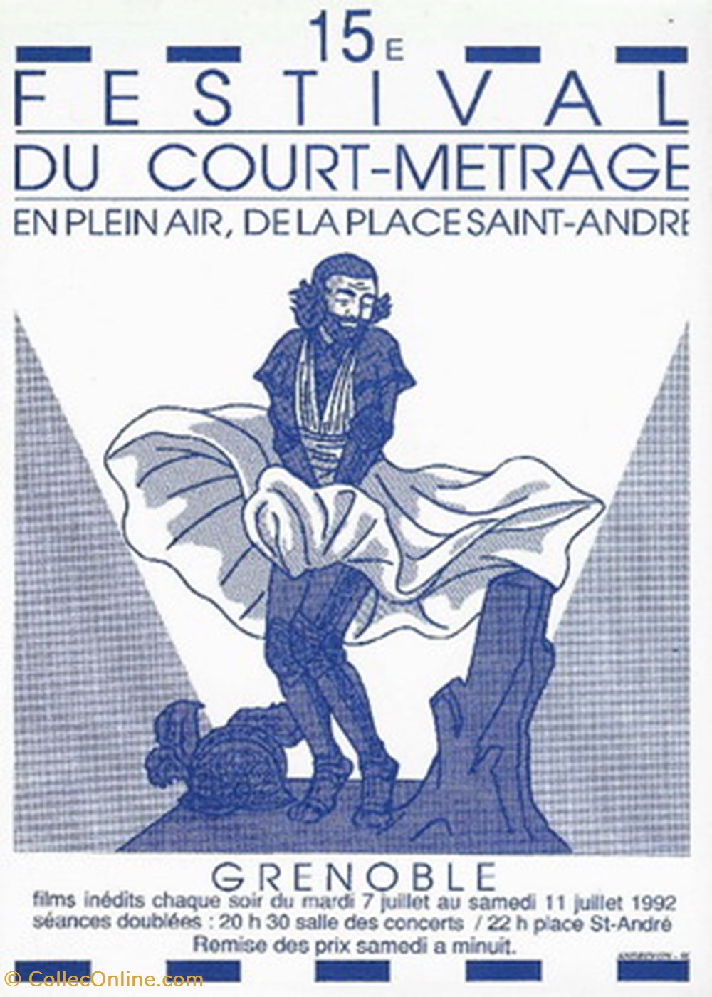 Grenoble Festival du court métrage de plein air 1992 cartes postales autres grenoble festival du court metrage de plein air 1992