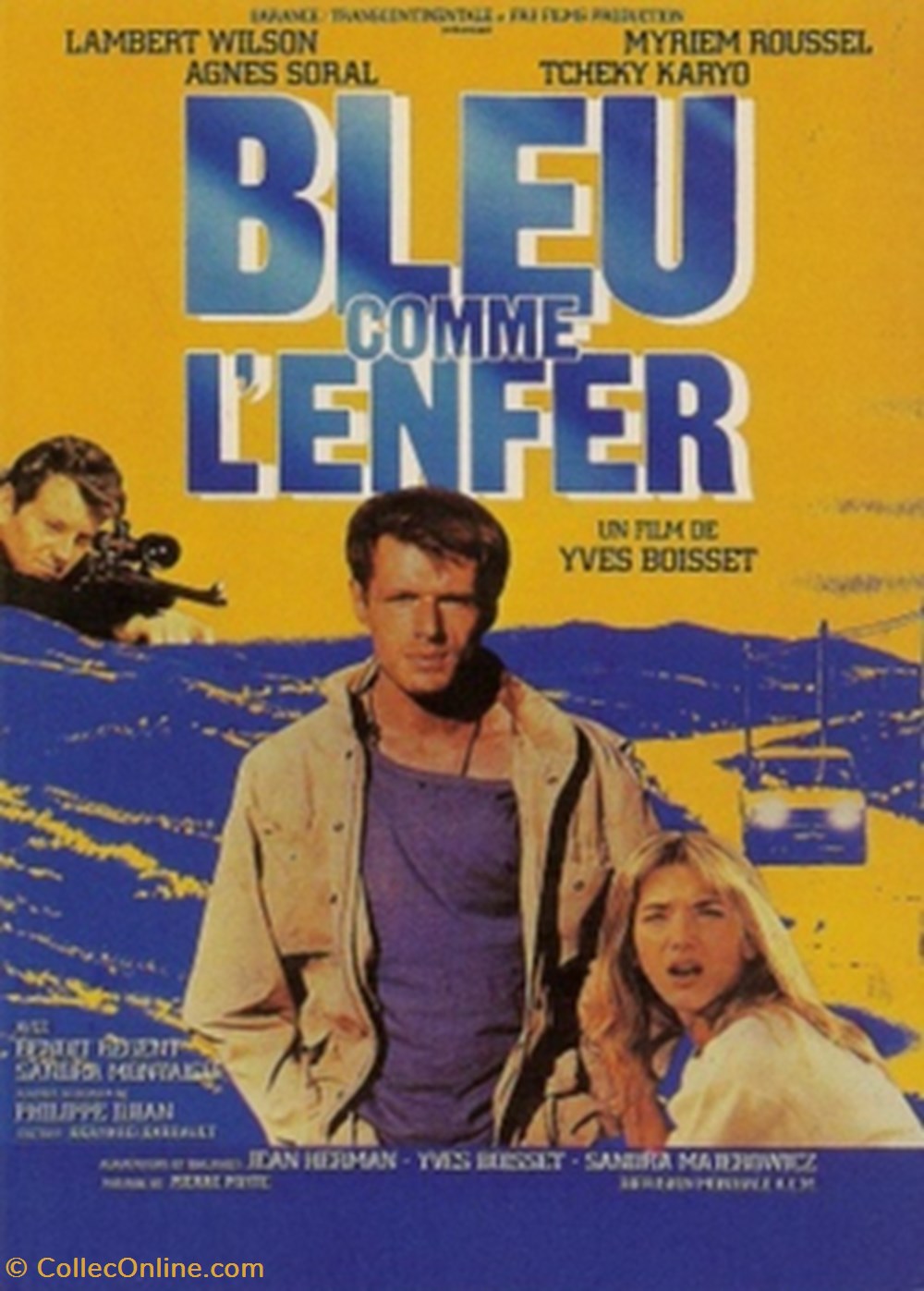 cartes postales autres bleu comme enfer