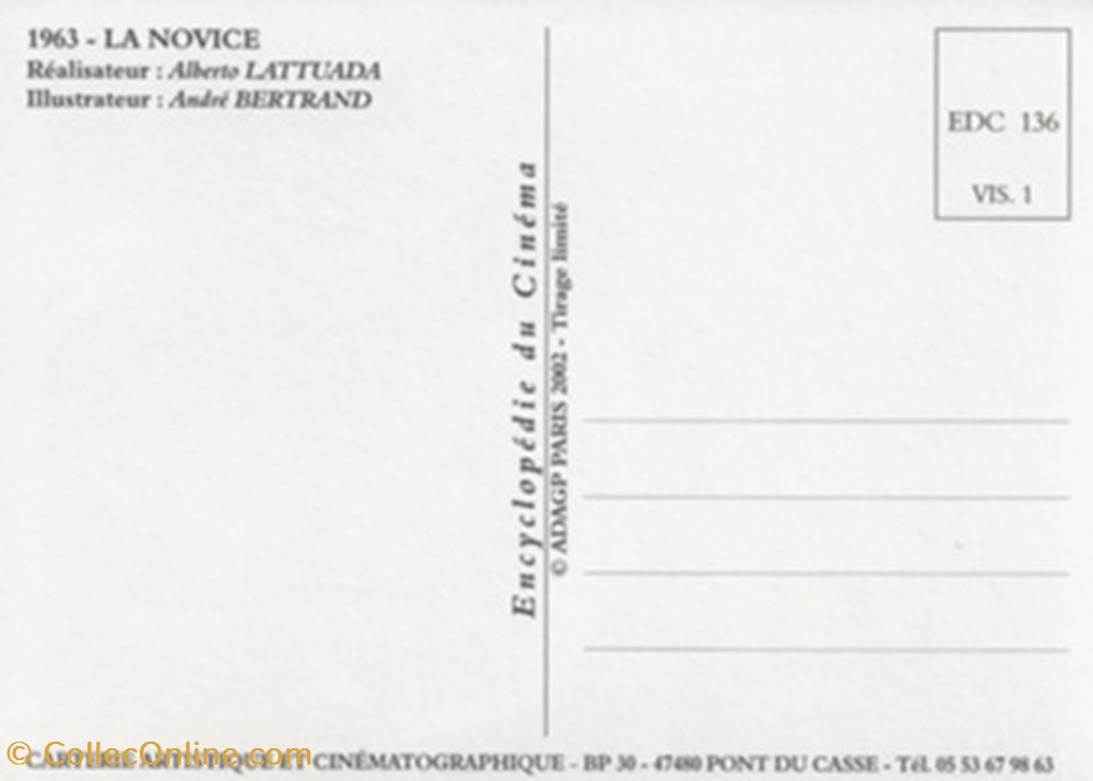 cartes postales autres la novice