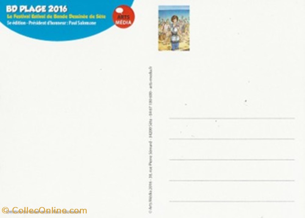 Sète (34) 2016 cartes postales bande dessinee sete 34 2016
