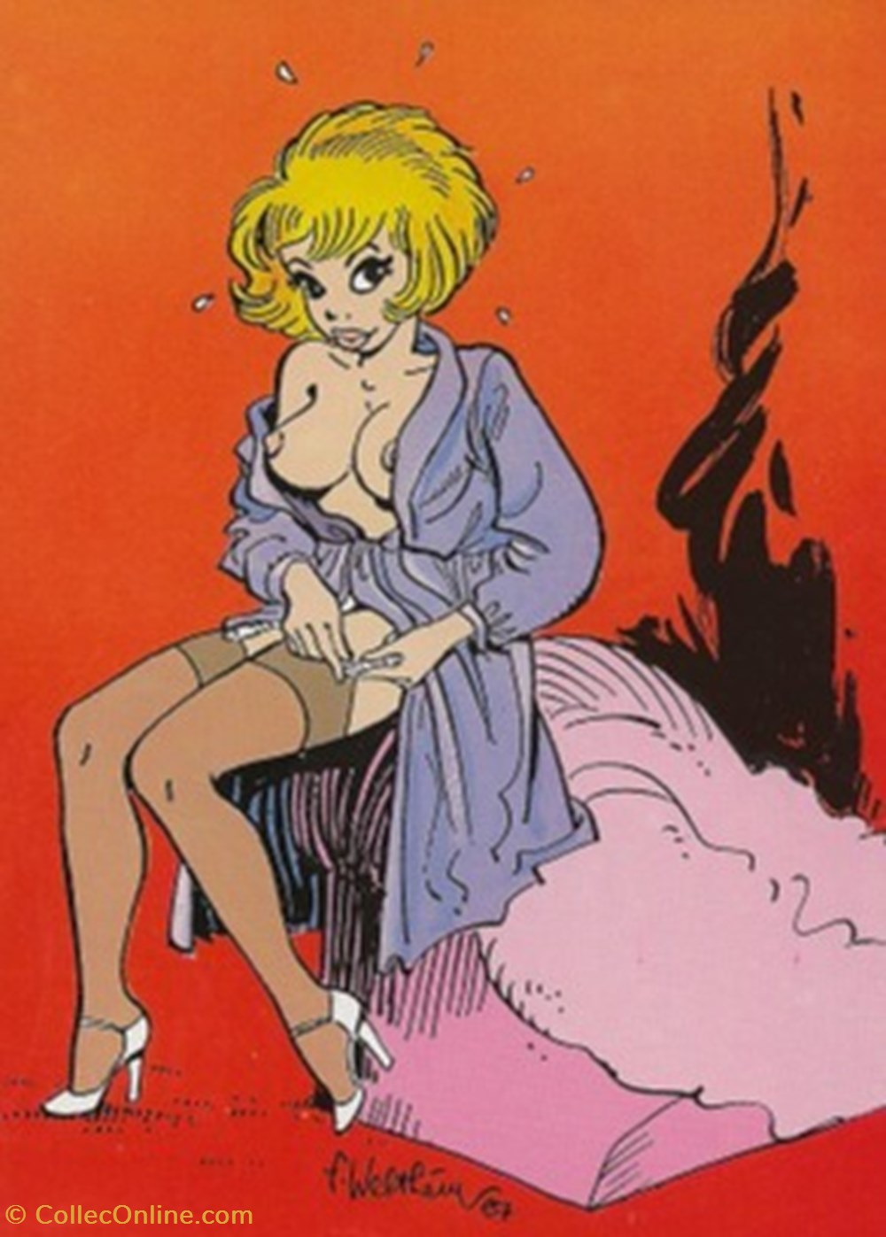 Natacha cartes postales bande dessinee natacha