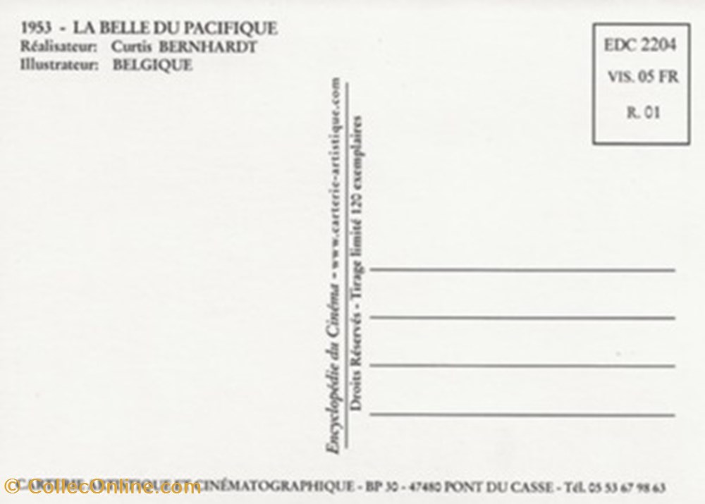 La belle du Pacifique cartes postales autres la belle du pacifique