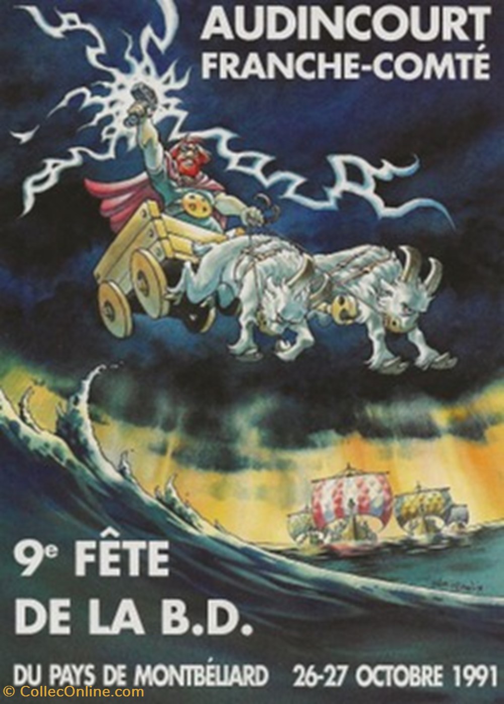 cartes postales bande dessinee audincourt 25 1991