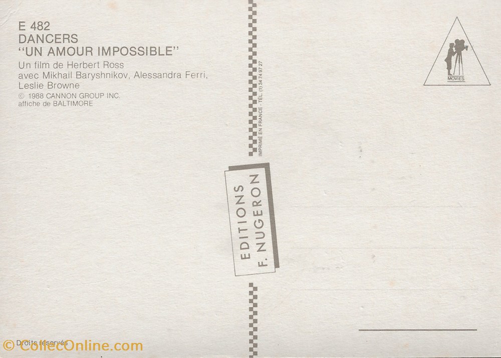 cartes postales autres dancers un amour impossible