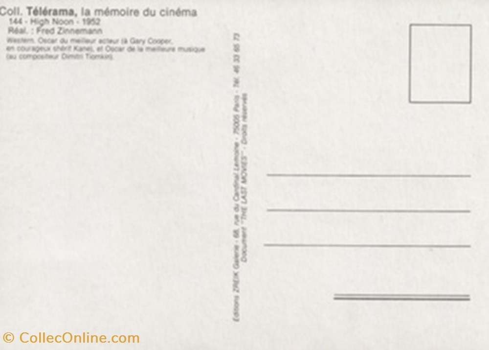 High noon cartes postales autres high noon