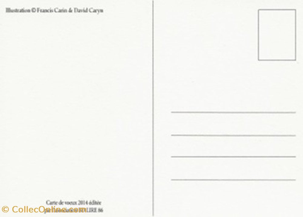 Ligugé (86) 2014 cartes postales bande dessinee liguge 86 2014