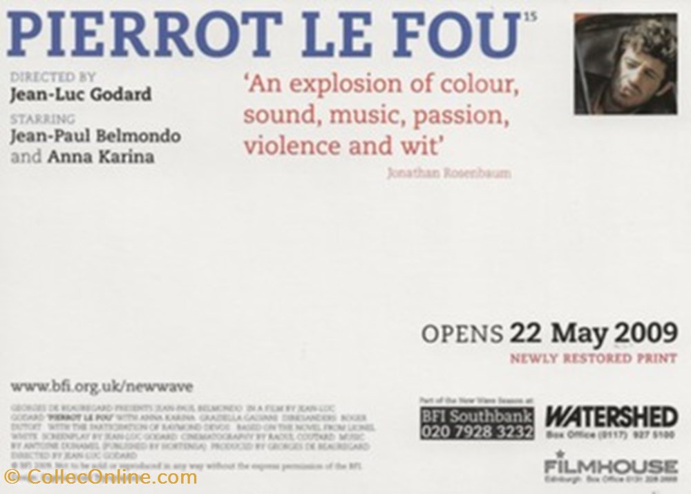 Pierrot le fou cartes postales autres pierrot le fou