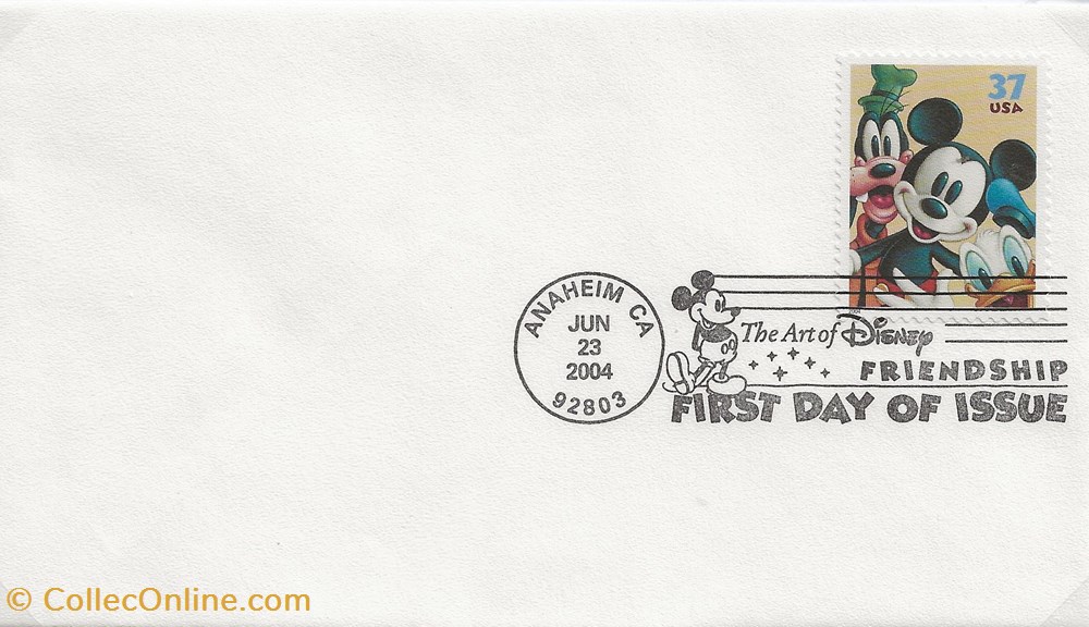 timbres anaheim etats unis 2004 the art of disney friendship