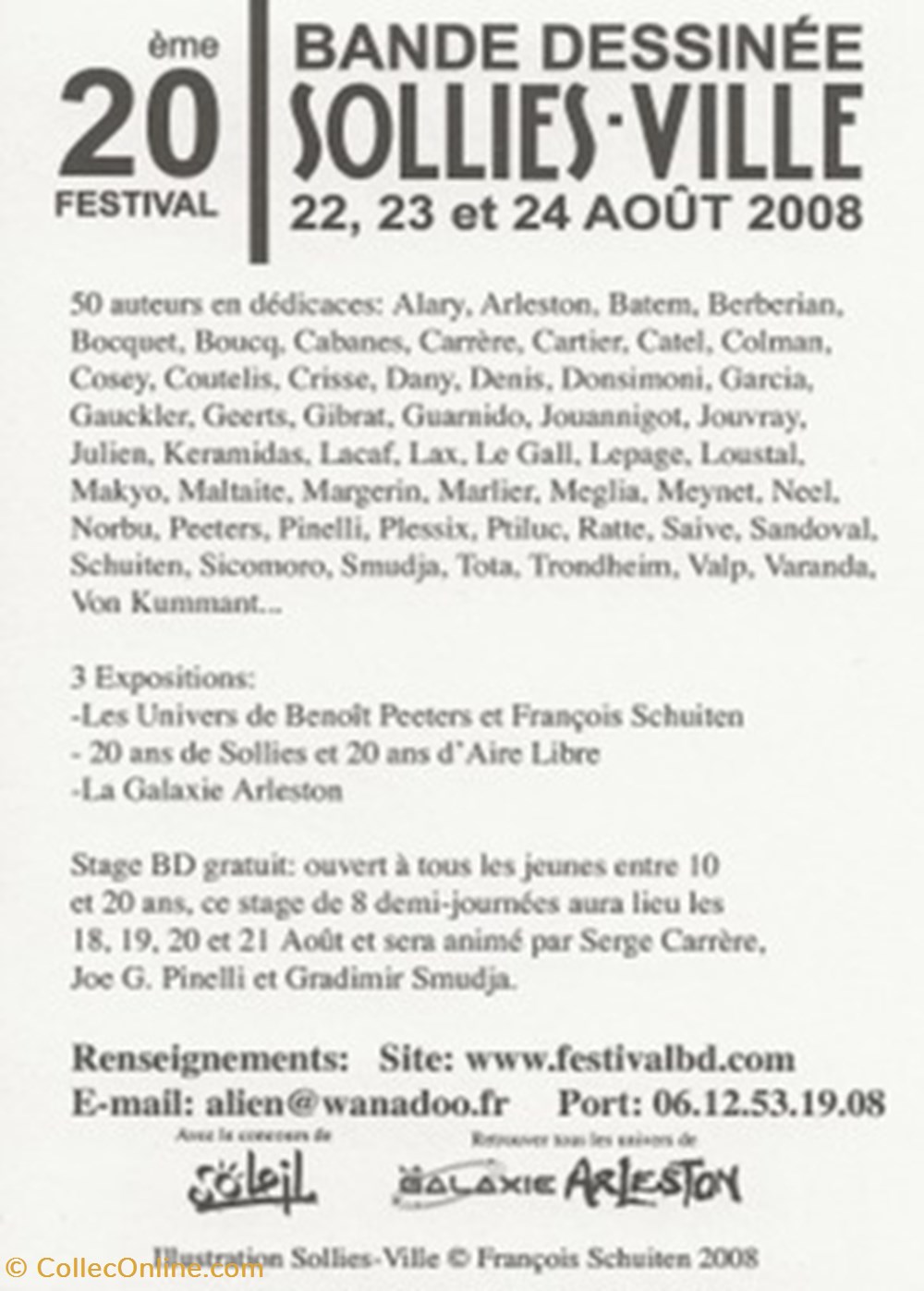 Solliès-Ville (83) 2008 cartes postales bande dessinee sollies ville 83 2008