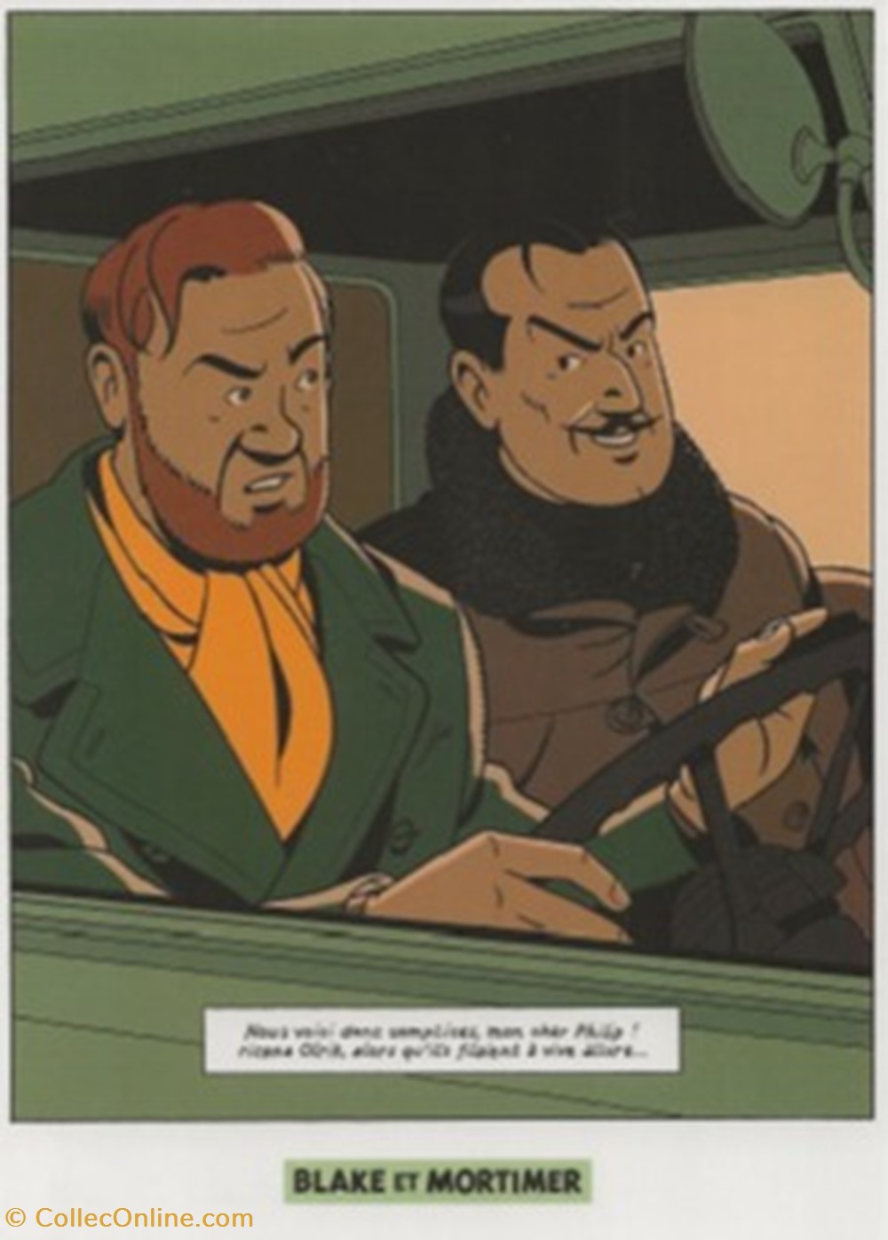 Blake et Mortimer cartes postales bande dessinee blake et mortimer