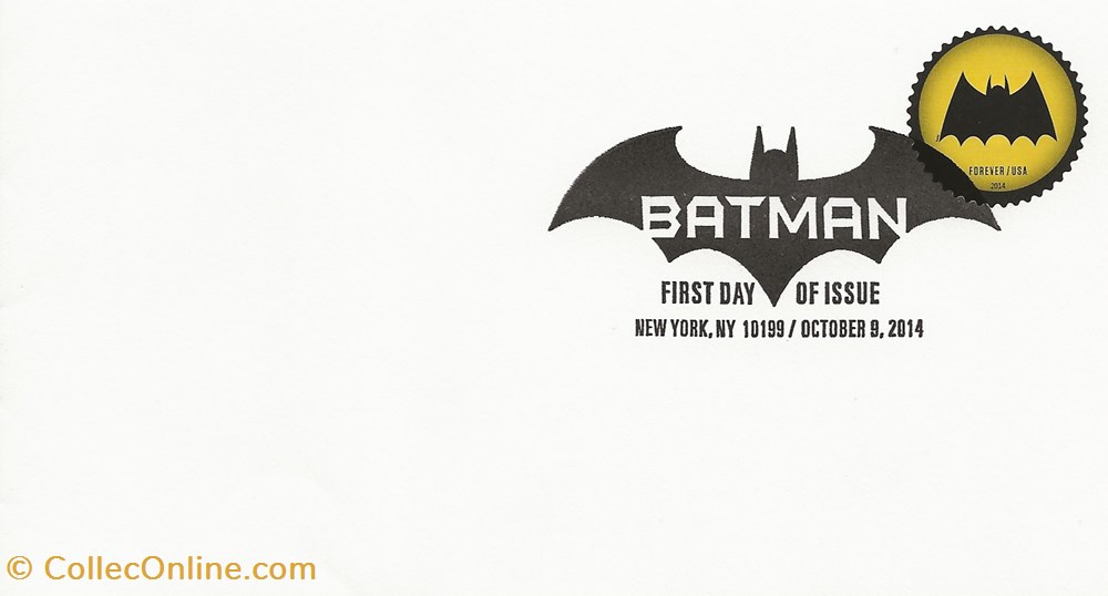 New York (Etats-Unis) 2014 Batman timbres new york etats unis 2014 batman
