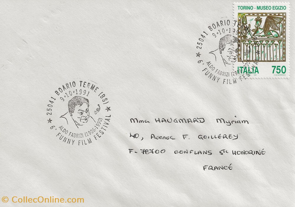 Boario Terme (italie) 1991 6° funny film festival timbres boario terme italie 1991 6 funny film festival
