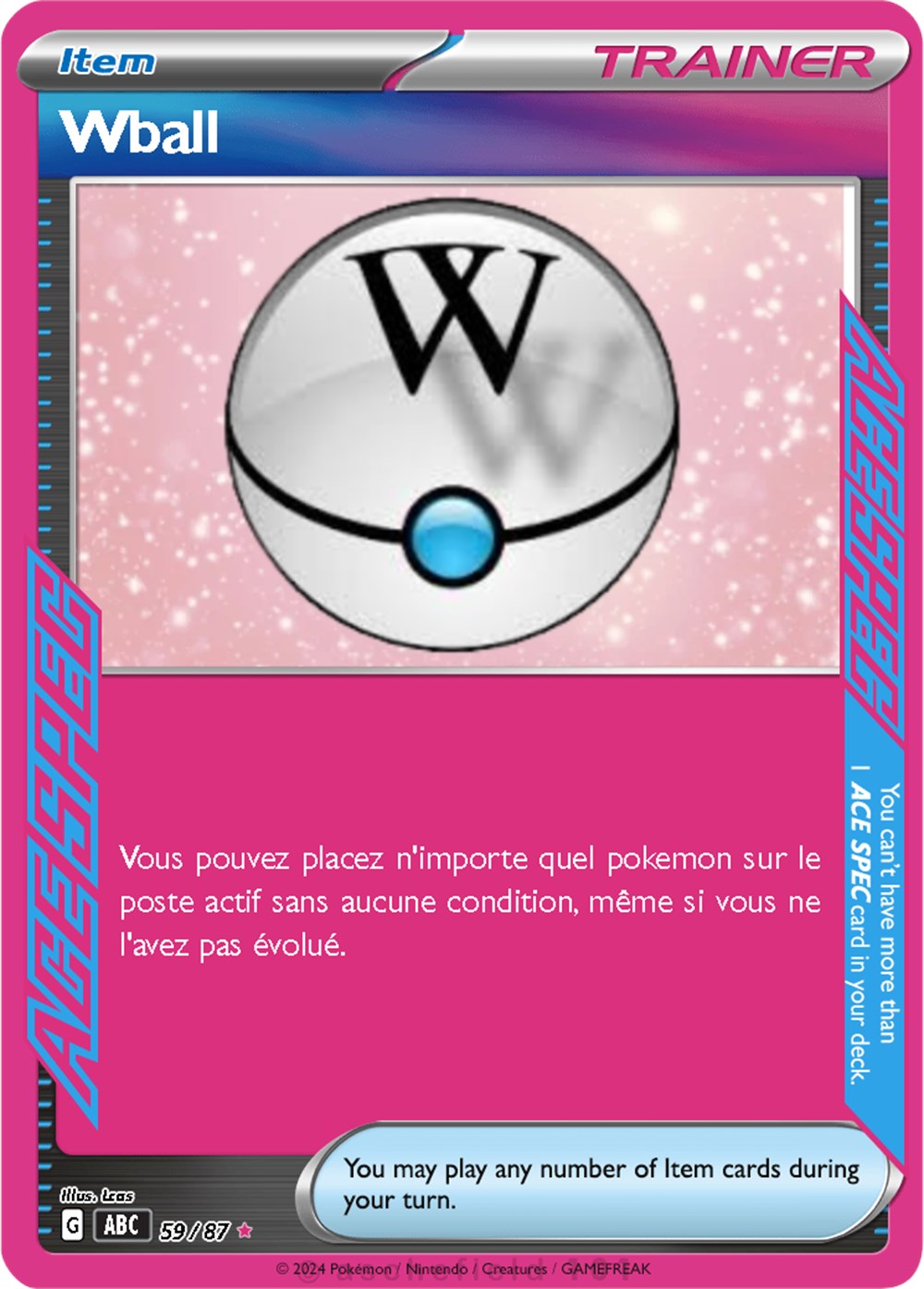 59 wball jeux de societe jouets jeu carte collectionner 59 wball