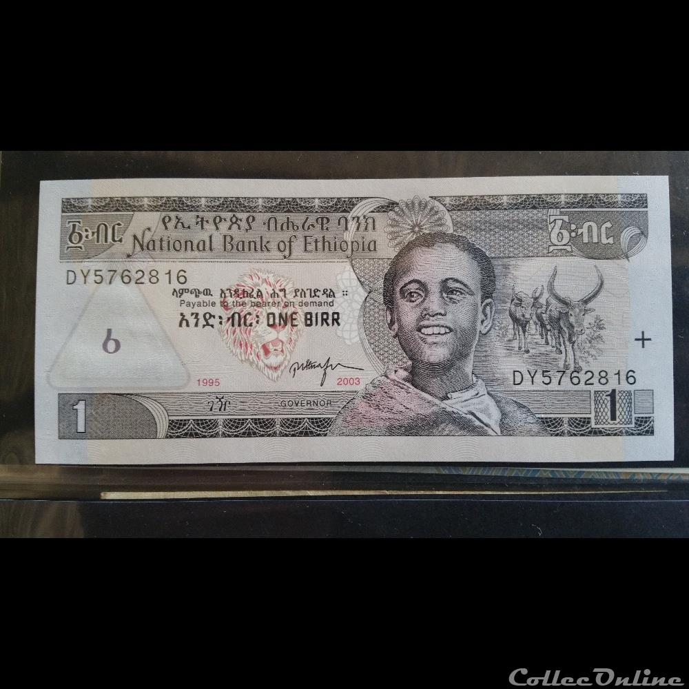 One BIRR-2003 billet afrique ethiopie one birr 2003