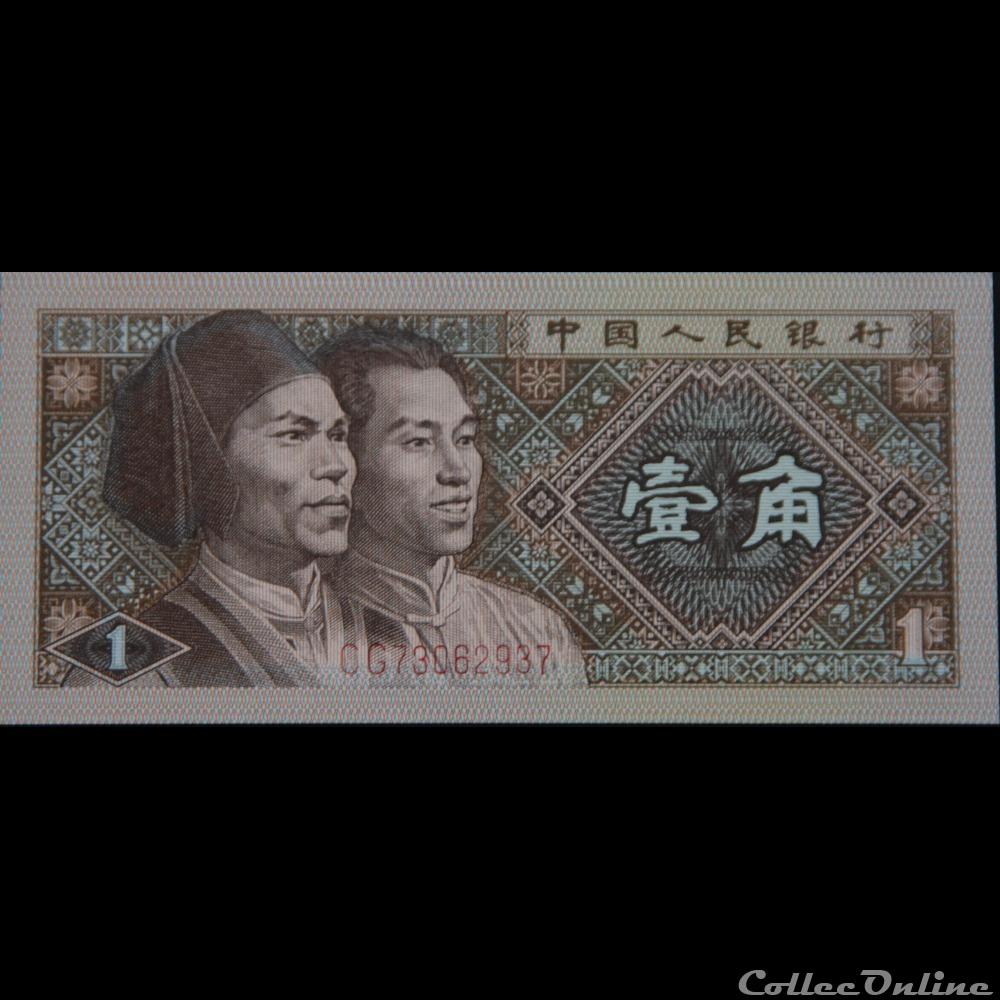 1 Jiao 1980 billet asie chine 1 jiao 1980