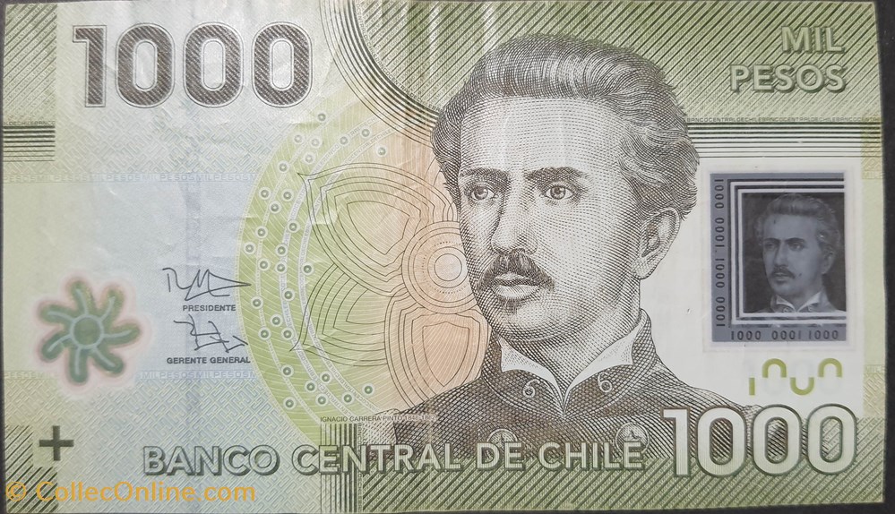 1000 Pesos 2013 polymère billets amerique du sud chili 1000 pesos 2013 polymere