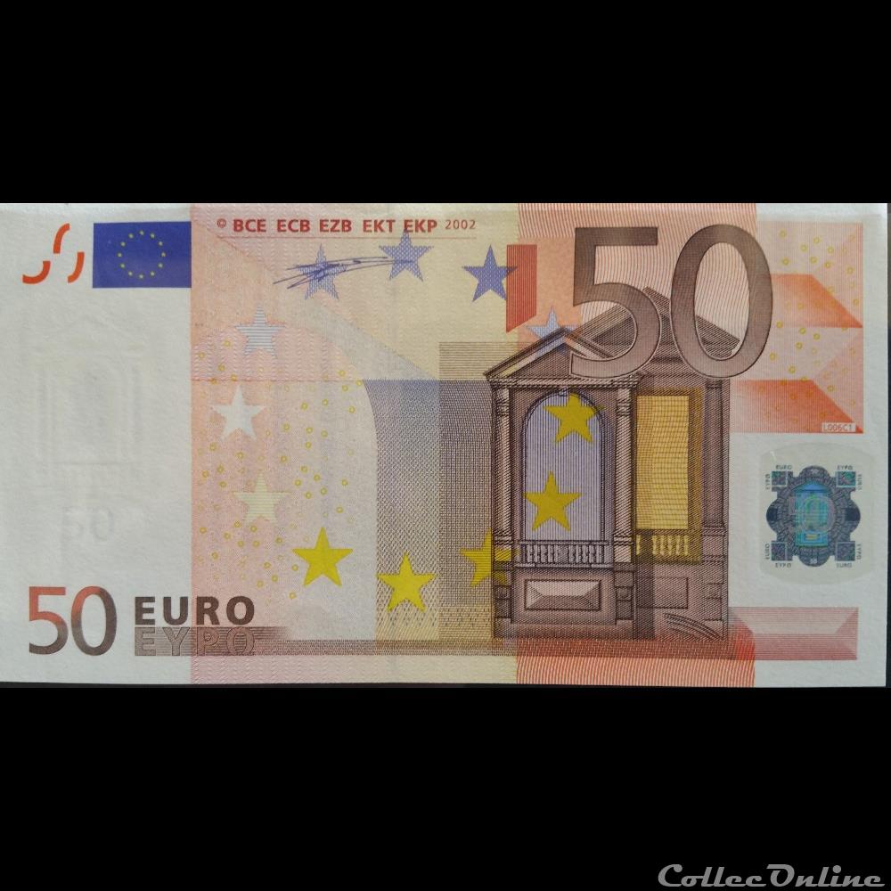 50 Euros 2002 billet france moldavie 50 euros 2002