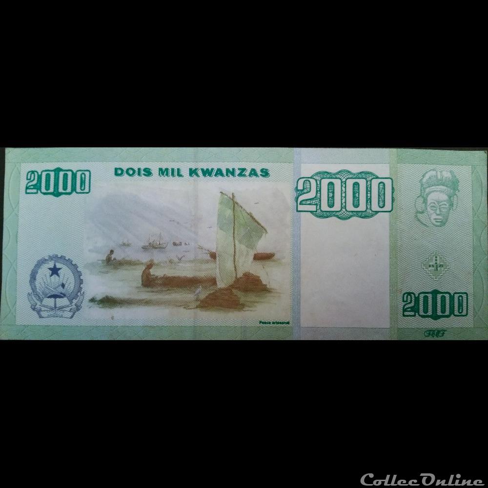 billet afrique angola 2000 kwanzas 2011