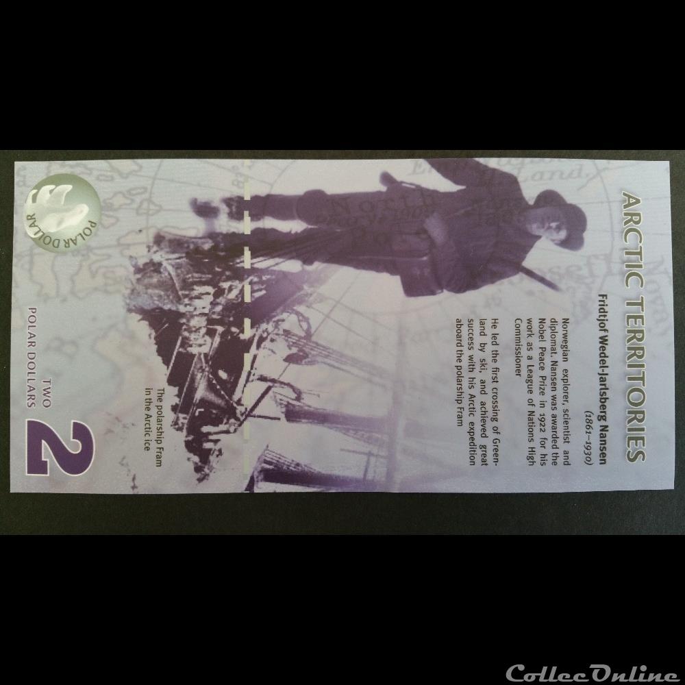 billet afrique egypte 2 dollars arctic 2010
