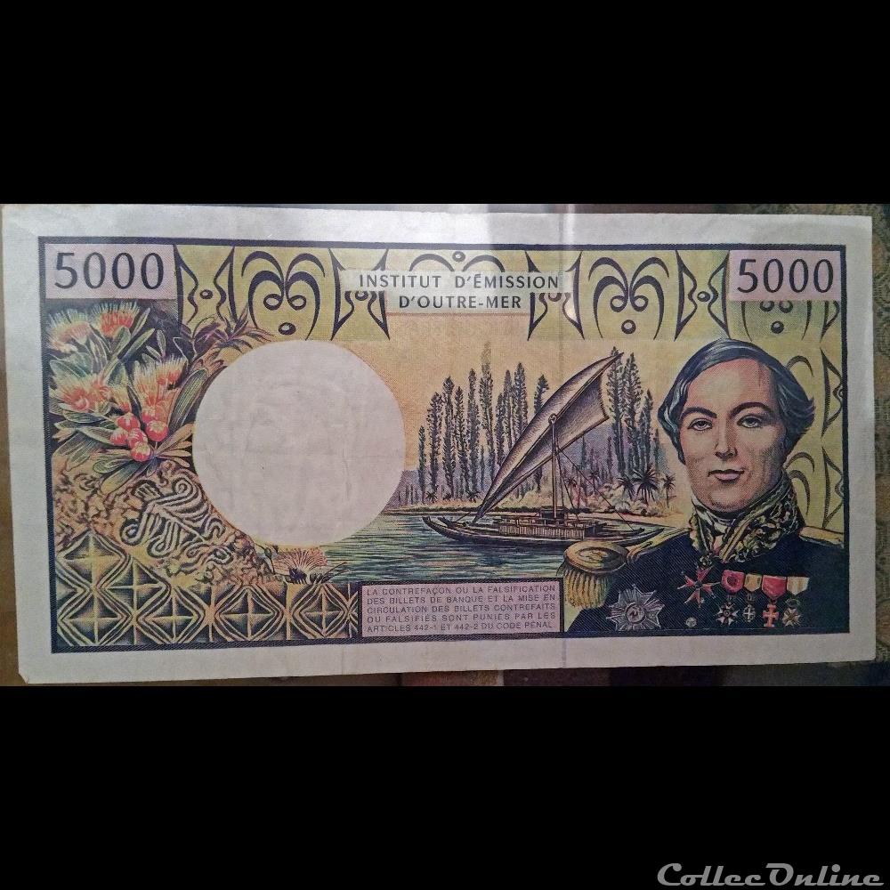 billet france argentine 5000 francs emission outre mer