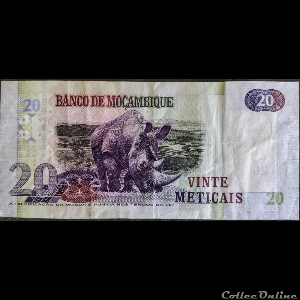 20 Méticals 2006 billet afrique mozambique 20 meticals 2006