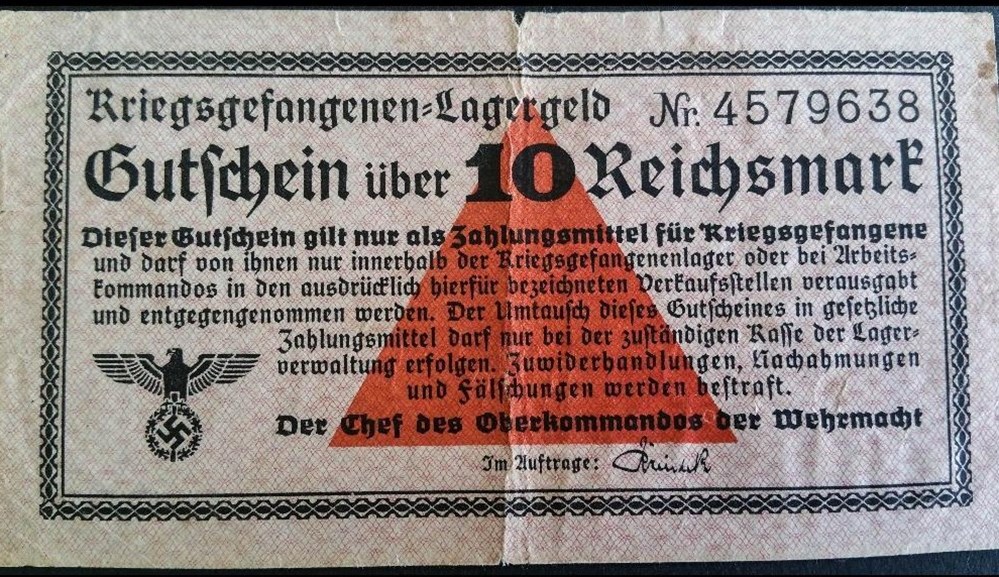 10 Reichsmarck 1939 v2 billets europe allemagne 10 reichsmarck 1939 v2