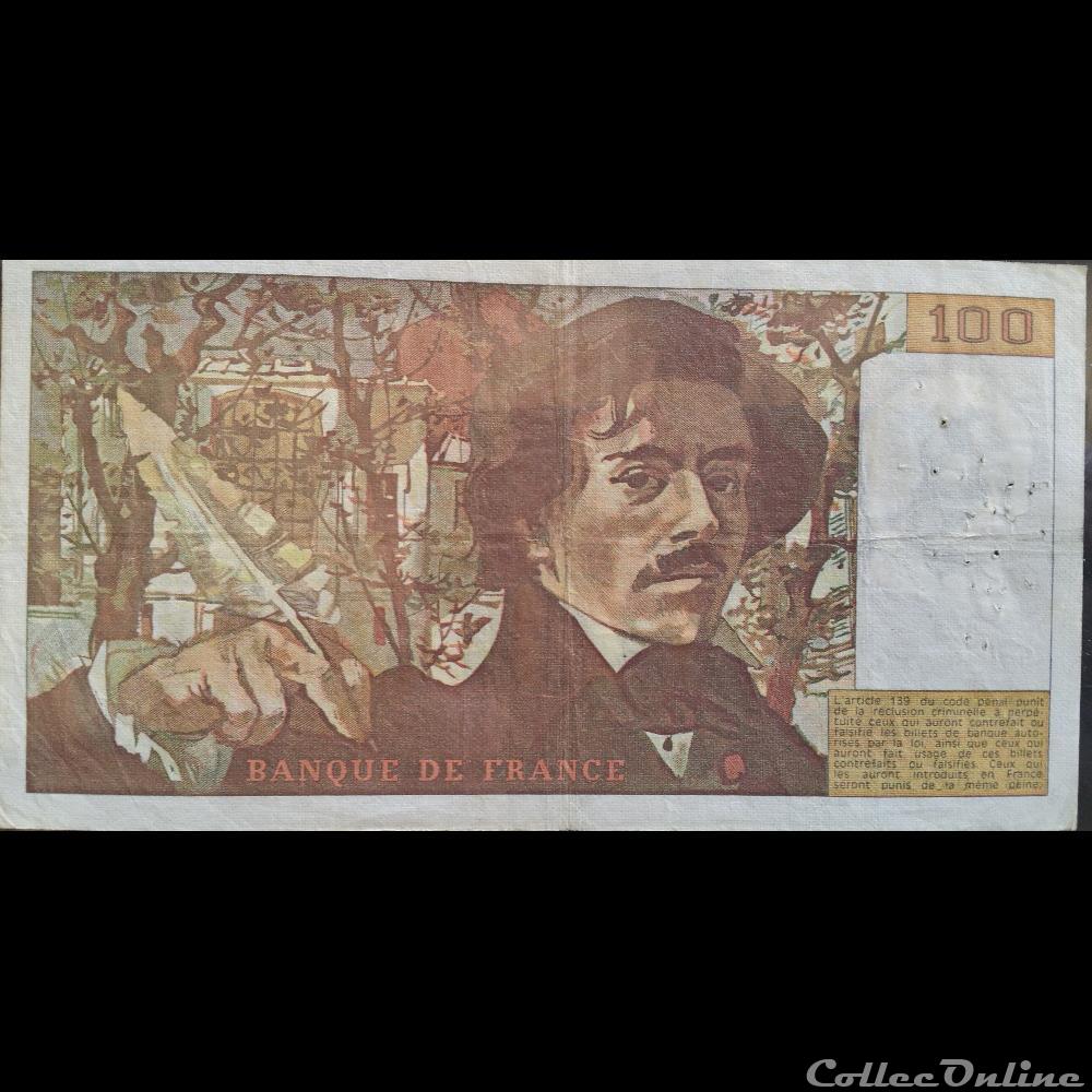 billet france chine cent francs 1980 r 22