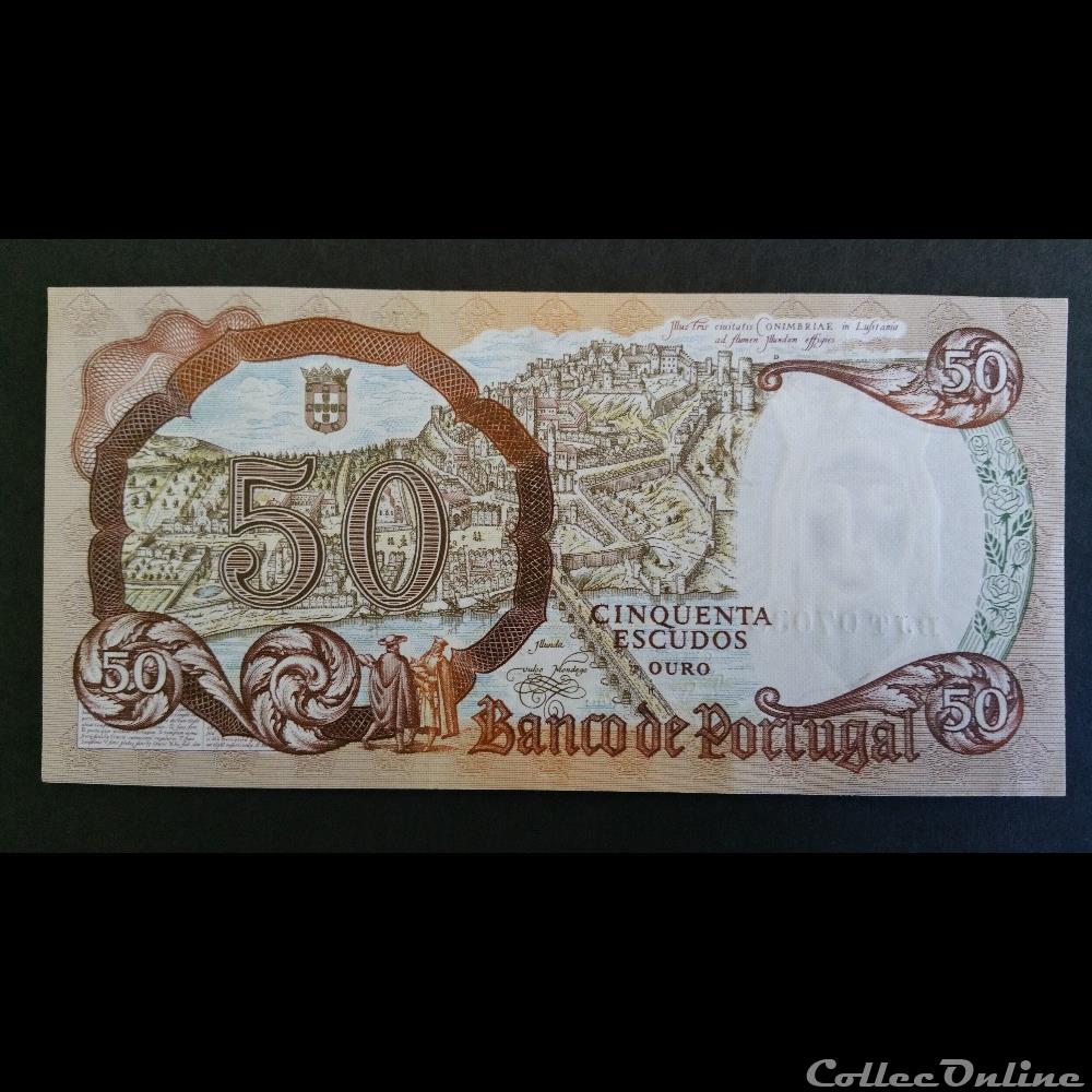50 Escudos 1964 billets euros portugal 50 escudos 1964