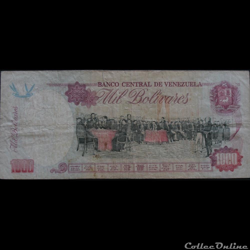 billets amerique du sud venezuela 1000 bolivars 1995