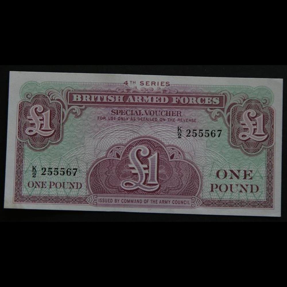 billet royaume uni autriche 1 pond british armed forces 4eme series