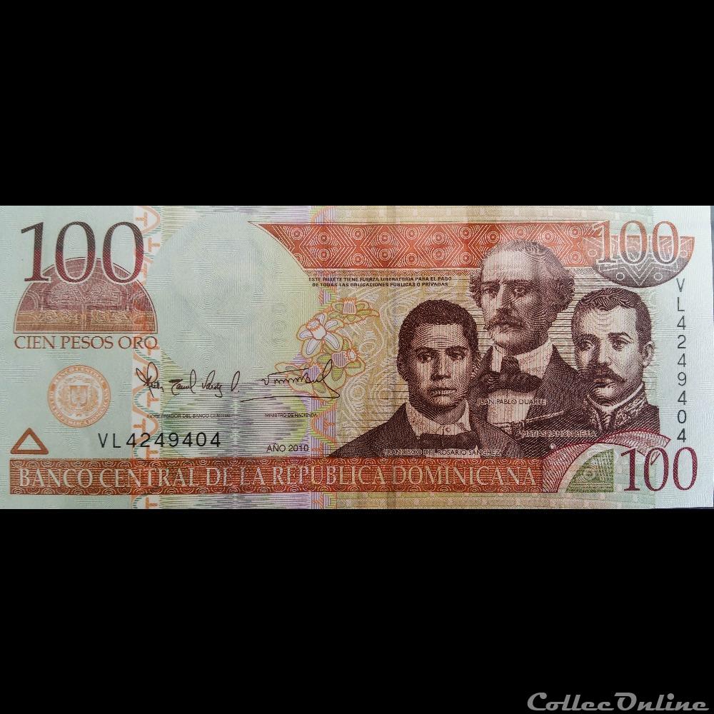 billet amerique du nord turquie 100 pesos 2010