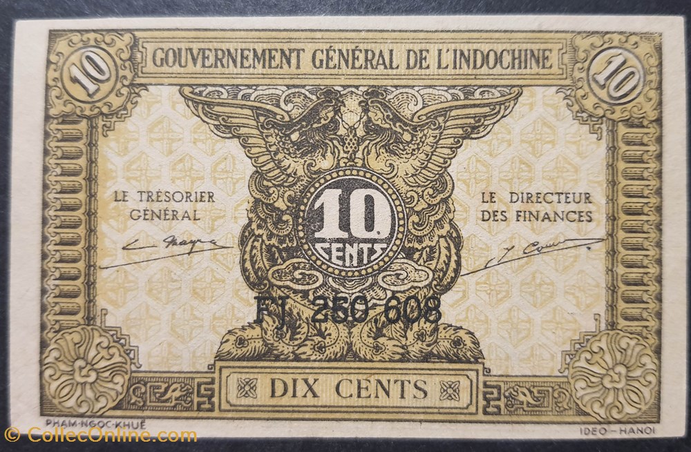 10 cents 1942 billets asie 10 cents 1942