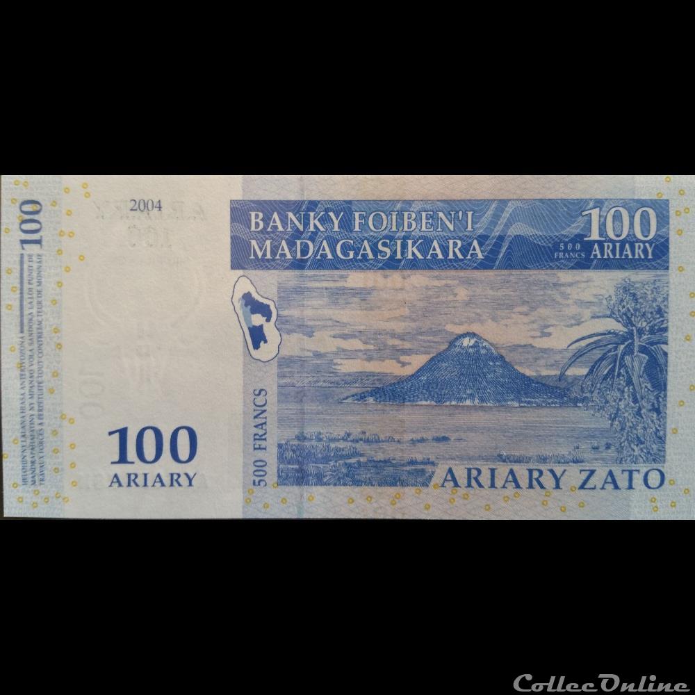 billets afrique madagascar 100 ariary