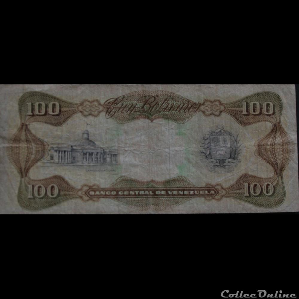 100 Bolivars 1998 billets amerique du sud venezuela 100 bolivars 1998