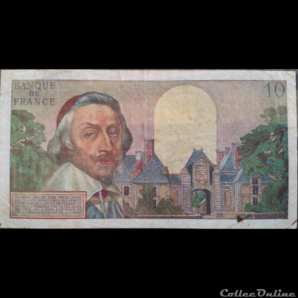 Dix Nouveaux Francs 3-12-1959 billet france chine dix nouveaux francs 3 12 1959