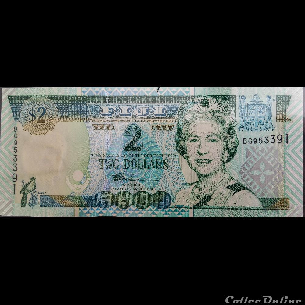billet oceanie fidji 2 dollars fidj