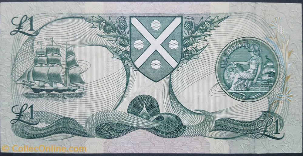1 Pound Ecosse 09-11-1984 billets europe royaume uni 1 pound ecosse 09 11 1984