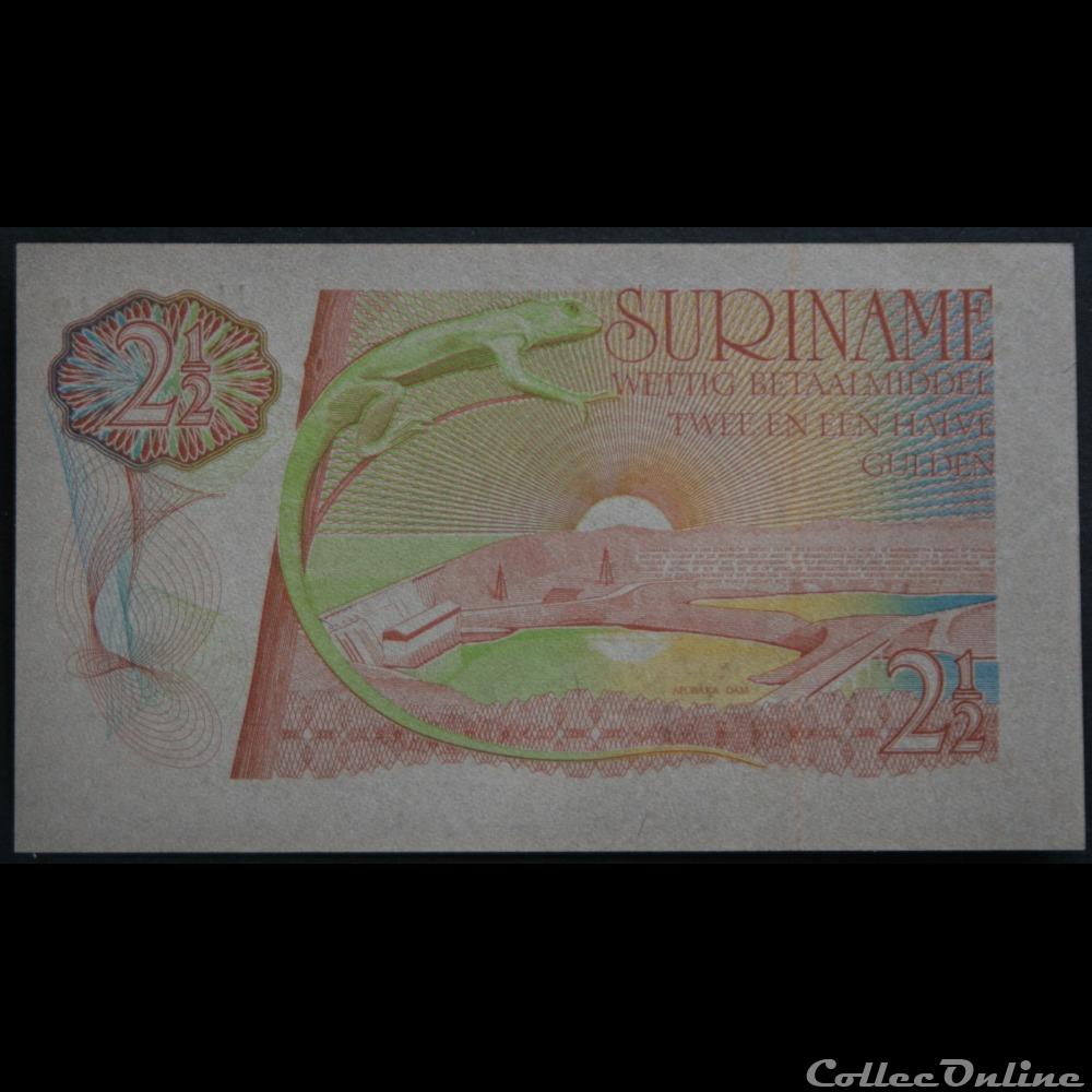 2 et demie Gulden billets amerique du sud suriname 2 et demie gulden