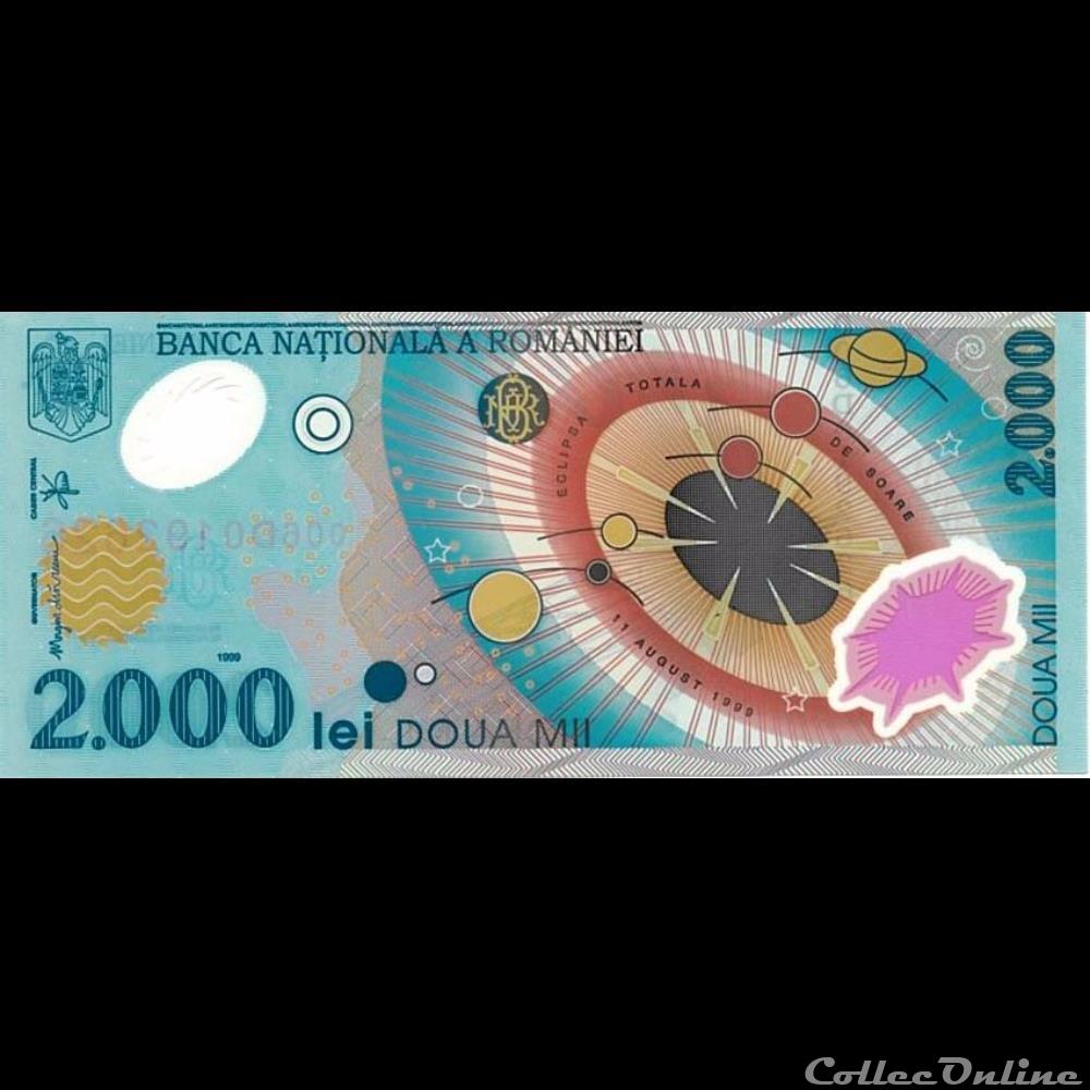 2 000 Lei 1999 billet europe roumanie 2 000 lei 1999
