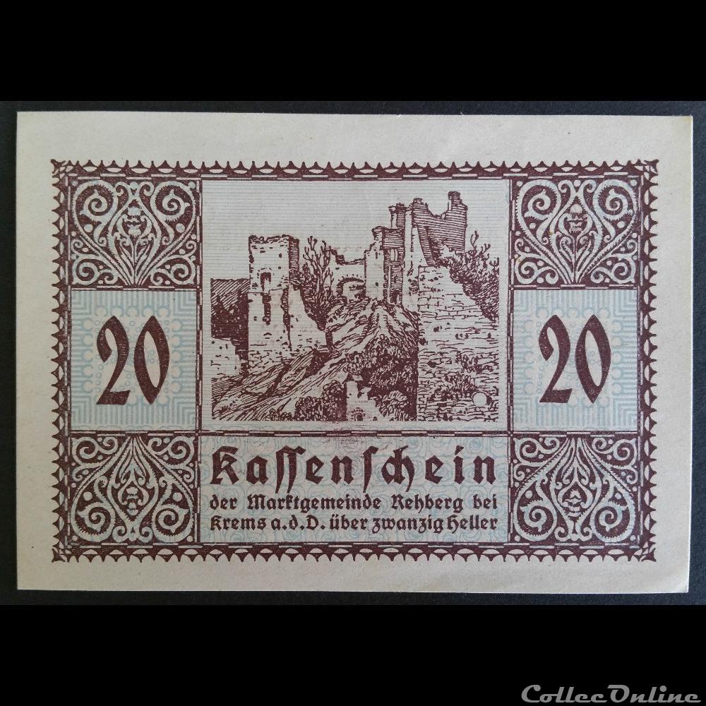 20 Heller 1-06-1920 billet europe autriche 20 heller 1 06 1920