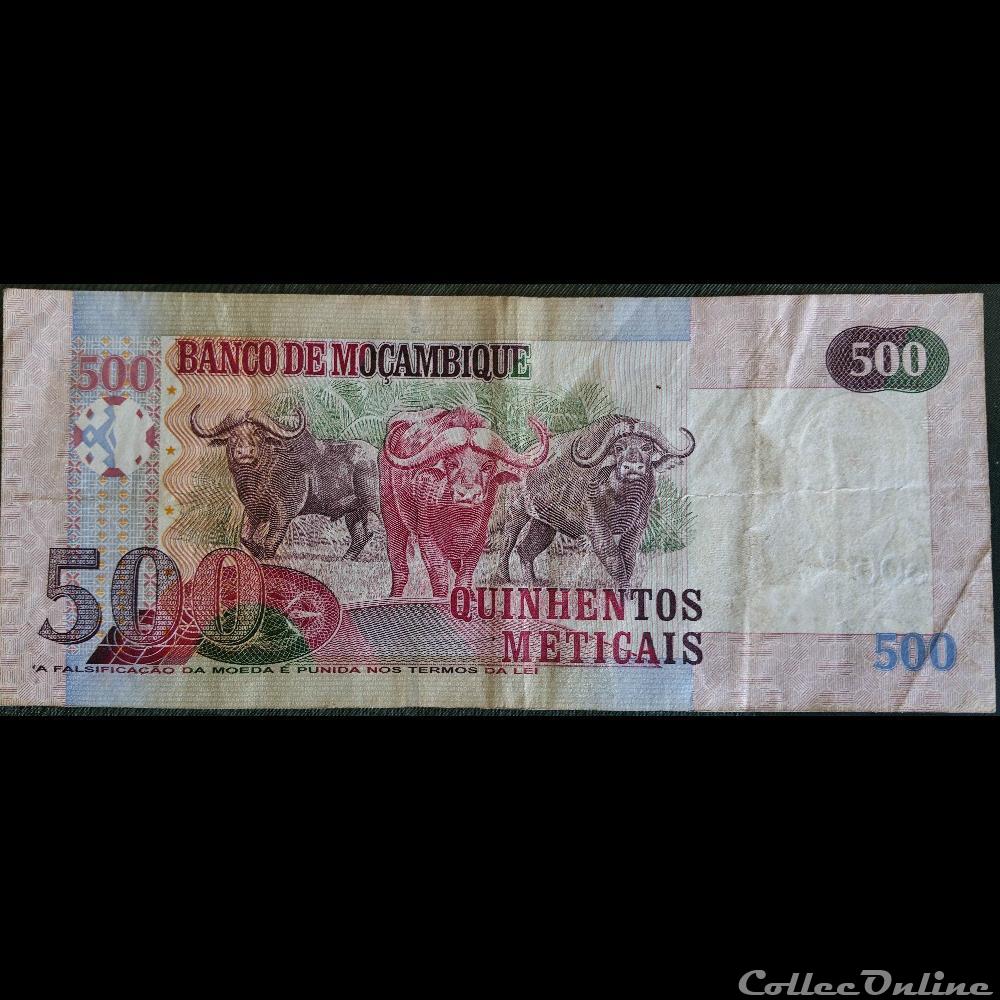 billet afrique mozambique 500 meticals 2006