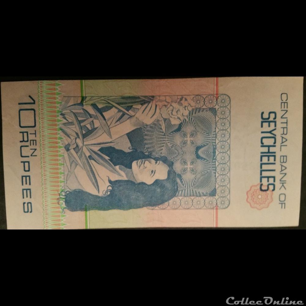 10 Rupees billets afrique seychelles 10 rupees