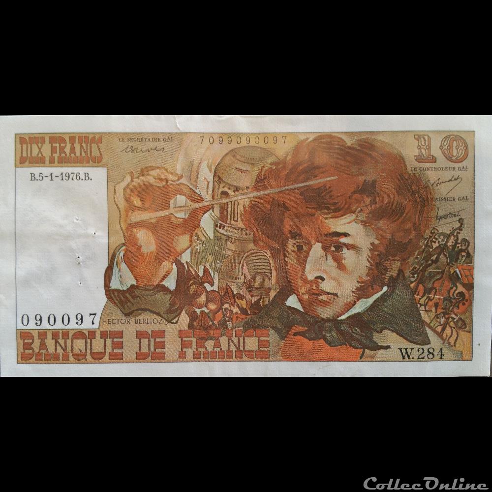 billet france thailande dix francs 5 1 1976