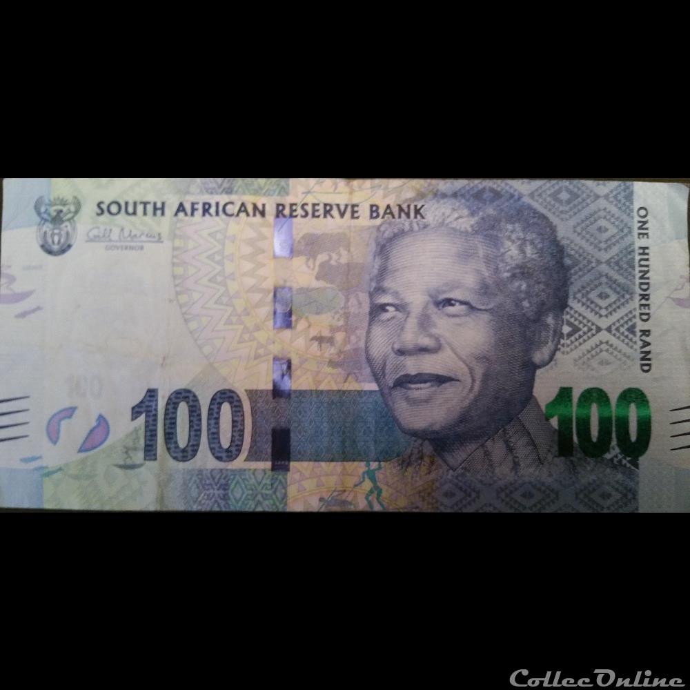 100 Rand ÉMISSIONS DE 2012 billet afrique du sud 100 rand emissions de 2012