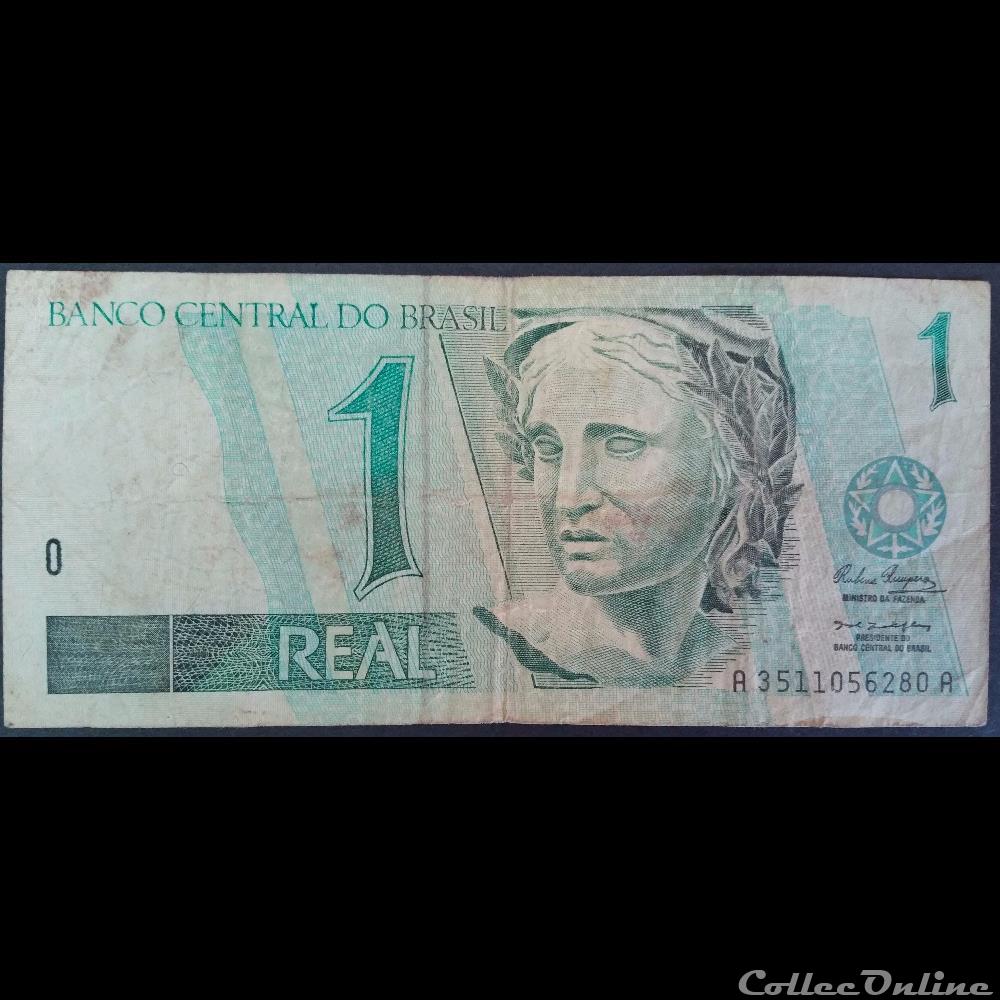 1 Real 1996 billet amerique du sud bresil 1 real 1996