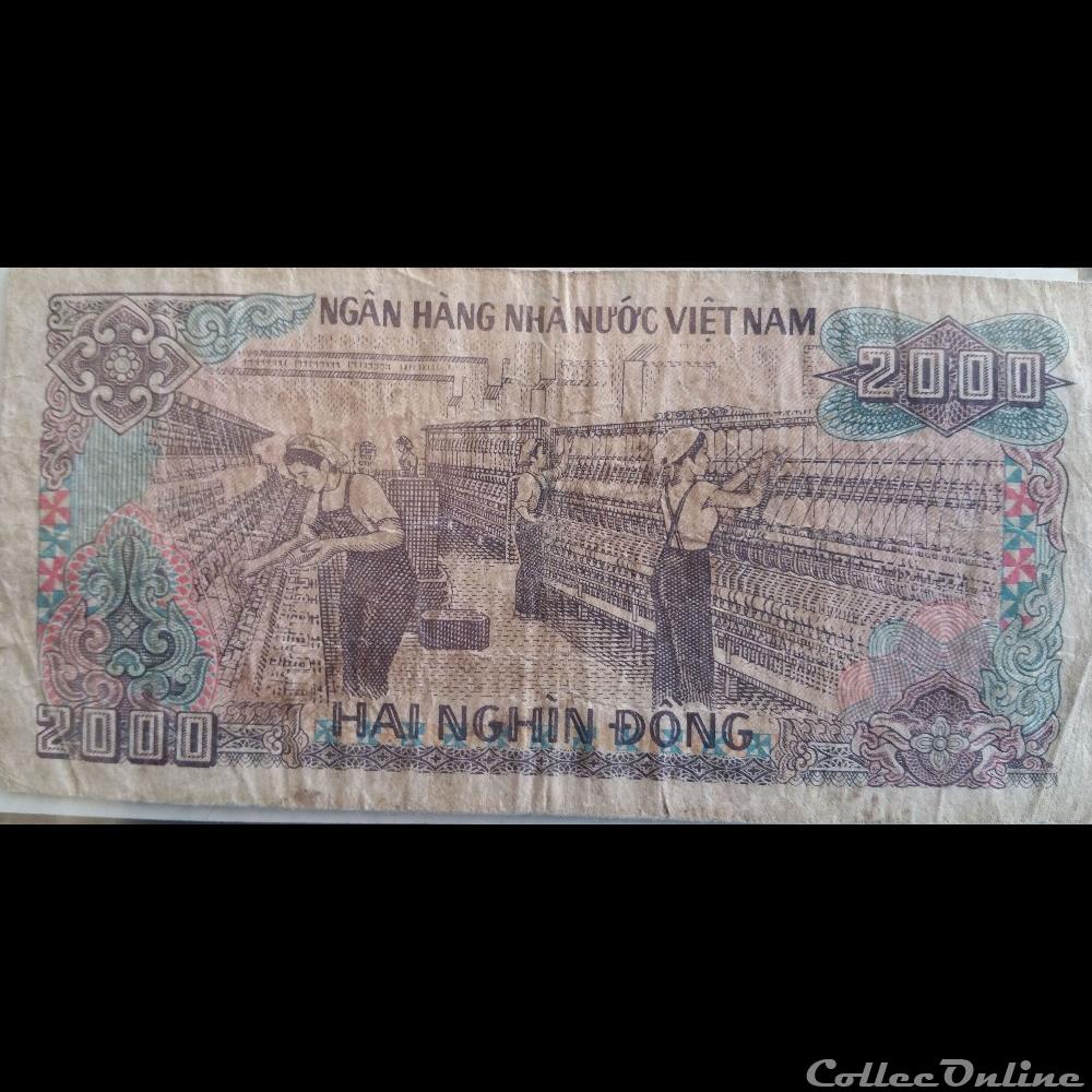 2000 Dong 1988 billets asie vietnam 2000 dong 1988