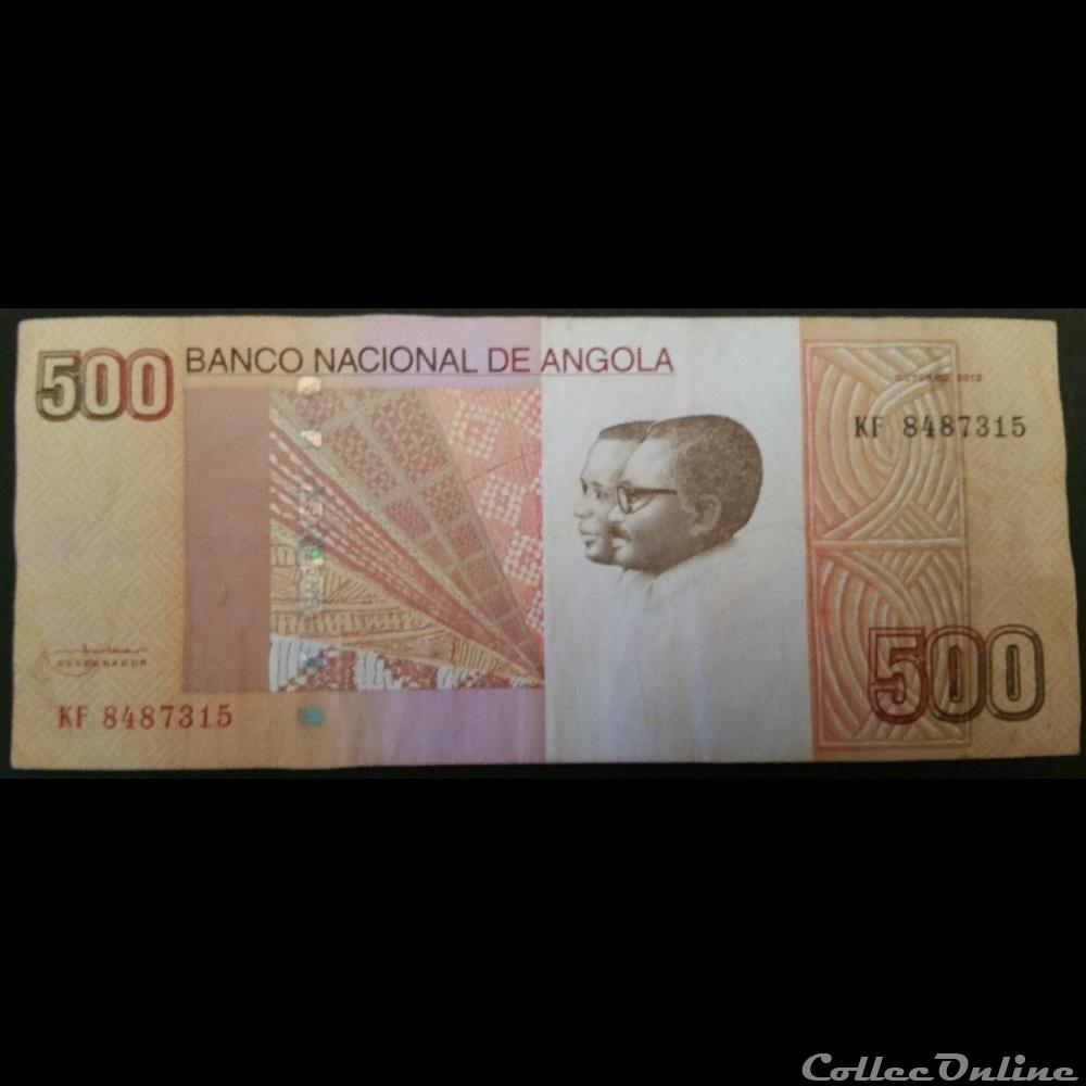 billet afrique angola 500 kwanzas 2012